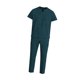thumbnail image 5 of Conjunto de uniforme médico moderno con pantalón suave con cordón ajustable para peluquería canina, spa y salón de belleza. Azul del lago, 5 of 8
