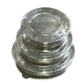 thumbnail image 1 of Benzara ETD-EN12268 Innovative 3 Piece Round Cake Stand, Silver, 1 of 1
