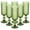 Green, variant on 6-Piece 140ml/4.7oz Dotted Glass Stemmed Wine Glasses for Dessert Wine, Champagne, Cocktails,Clear
