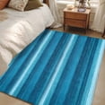 thumbnail image 4 of Turquoise Teal Ombre Area Rug 4x6 FT, Non Slip Kids Room Carpet, Farmhouse Modern Abstract Striped Washable Soft Floor Carpet Non-Shedding Throw Rug for Dorm Kitchen Study Room Home Office Bedside, 4 of 9