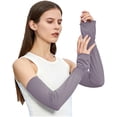 thumbnail image 2 of Caywon UV Sun Protection Arm Sleeves for Women,Cooling Sleeves Long Women for Outdoor Driving Cycling Summer Sun Hand Cover for Outdoor, 2 of 2