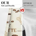 thumbnail image 4 of Coffee Kitchen Curtains Cappuccino Window Curtains and Valances Set 36 Inch, Cream Short Tier Curtain for Kitchen, Coffee Shop Small Kitchen Decor, 4 of 5
