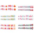 thumbnail image 1 of 6 juegos de uñas postizas para niñas, uñas postizas para niños, uñas cortas de cobertura completa para niños, 1 of 6