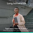thumbnail image 4 of Logitech Clavier Portable Bluetooth pour Tablette Keys-to-GO 2 avec Couverture Intégrée, Clavier Sans Fil Mince et Compact pour Windows, Android, Linux, iPad, iPh, 4 of 10