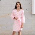 thumbnail image 4 of Bata de baño TESSO HOME Rosa claro para dama Con cinto ajustable, 4 of 5