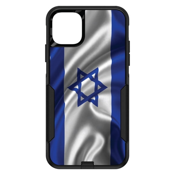 DistinctInk Custom SKIN / DECAL compatible with OtterBox Commuter for iPhone 11 Pro MAX (6.5" Screen) - Israel Israeli Waving Flag - Show Your Love of Israel