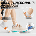 thumbnail image 3 of 5-Pair Men's Athletic Socks, Quarter Socks, Arch Support & Pull Tab - Moisture-Wicking Terry Cushion, Durable Comfort (Multi-Color) Ankle Socks, Cotton Blend, 3 of 6