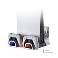 thumbnail image 2 of Cooling Stand Game Console Accessories Vertical Base with Controller Charging Station Game Slots for PS5 Slim, 2 of 5
