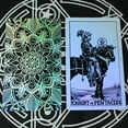 thumbnail image 4 of Tarjeta de tarot colorida con láser de lámina dorada, estampado en caliente, impresión en color, plástico, juego de mesa impermeable, juego de cartas de felicitación al por mayor, 4 of 5
