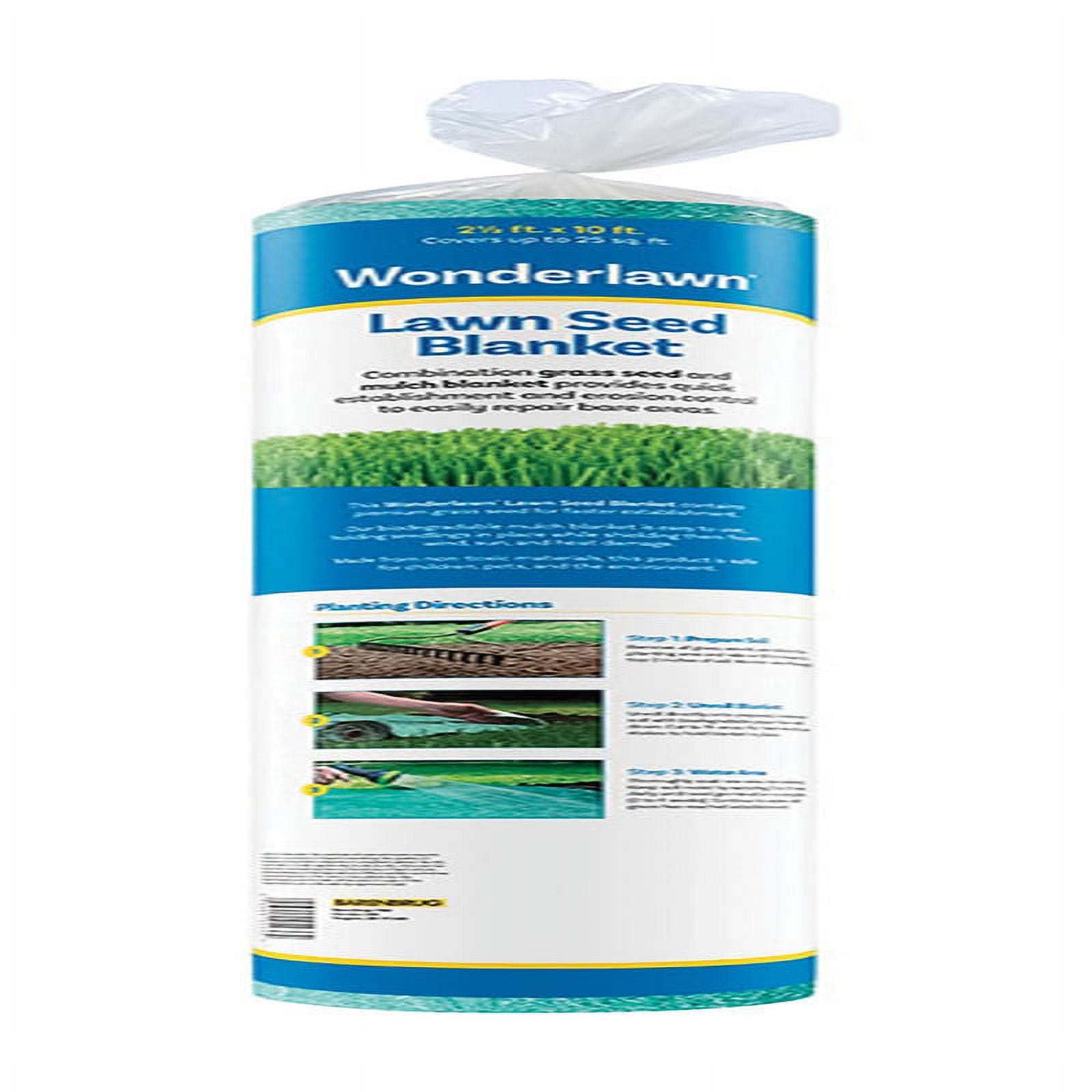 Barenbrug Wonderlawn 25 lb Grass Seed Blanket, Mixed Grass, Partial Shade/Sun, 25 sq ft Coverage