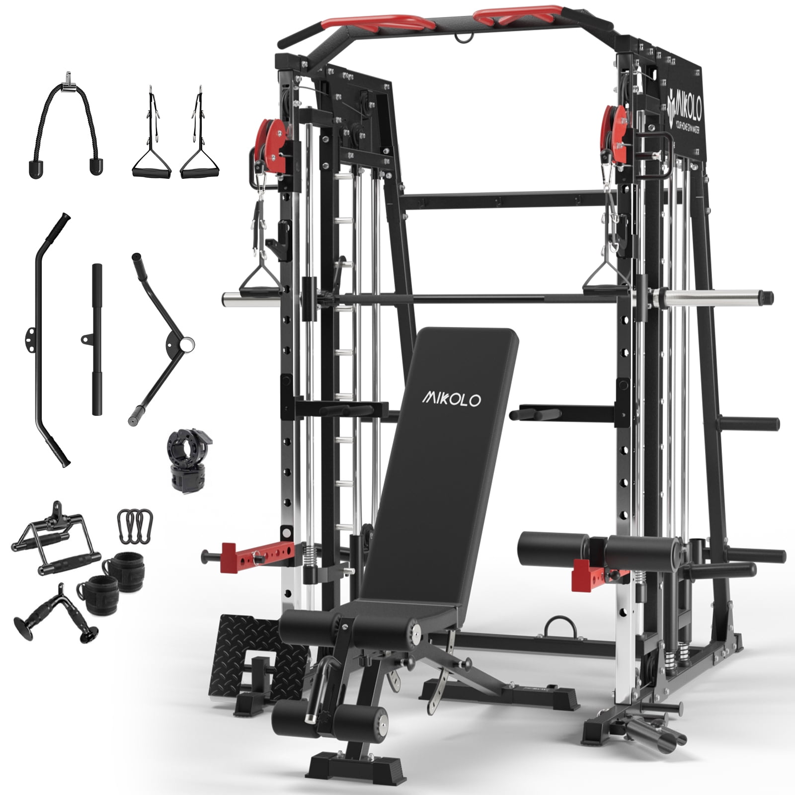 ウエイトトレーニング Smith and Cross over 商業スミスマシンケーブルクロスオーバー多機能スミスマシンホームジム