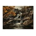thumbnail image 3 of Designart "Ephemeral Beauty of the Waterfall Cascade III" Landscapes Print on Natural Pine Wood, 3 of 5