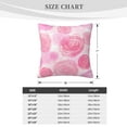 thumbnail image 4 of ZICANCN Pink Roses Decorative Throw Pillow Covers, Bed Couch Sofa Decorative Knit Pillow Covers for Living Room Farmhouse, 22"x22", 4 of 8
