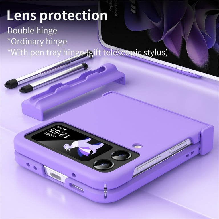 for Samsung Galaxy Z Flip 4 Case with S Pen, Samsung Flip 4 Case with Double Hinge Protection, Shockproof Ultra-Thin Matte PC Anti-fingerprint Phone for Samsung Galaxy Z Flip 4 Case with S Pen, Samsung Flip 4 Case with Double Hinge Protection, Shockproof Ultra-Thin Matte PC Anti-fingerprint Phone