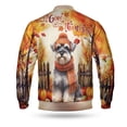 thumbnail image 2 of Happy Thanksgiving Schnauzer Give Thanks Fall Beanie Scarf Welcome All Over Print 3D Baseball Jacket Miniature Schnauzer Dog Lover Bomber Jacket Softball - 00020, 2 of 6