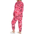 thumbnail image 4 of Conjunto de Pijama para Mujer Shendy Vendy Manga Larga Cuello Redondo con Estampado Transpirable, 4 of 4