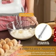 thumbnail image 4 of Wekvgz 4 Pcs Hand Mixer Attachments Rustproof Stainless Steel Dough Hooks Nonstick Hand Mixer Beaters and Hand Mixer Dough Hooks for Beating Eggs Butter Sugar, 4 of 12