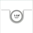 thumbnail image 6 of Highcraft Pipe Strap U Bracket, 1-1/4" w/ Plastic Coated Galvanized- 50 Pk, 6 of 6