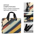 thumbnail image 4 of FORMRS 16" Laptop Bag Carrying Sleeve Case with Handle Travel Shoulder Briefcase, Retro Colorful Stripes, 4 of 8
