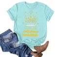 thumbnail image 2 of Blusas de Manga Corta para las Mujeres Divertida Impresión Cuello Redondo Camiseta Vintage, Blusas de Primavera para las Mujeres, 2 of 6