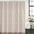 thumbnail image 2 of Beige Pink Floral Shower Curtain, Waterproof Shower Curtains for Bathroom, Spring Flowers Washable Fabric Bathtub Curtain Set Bath Decor with 12 Hooks Standard 72"x72", 2 of 8