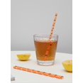 thumbnail image 2 of Pack of 100 Paper Straws Halloween Themed Paper Straws Black Orange Biodegradable Straws Pumpkin and Spider Web Straws Halloween Christmas Kids Party, 2 of 3