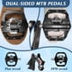 thumbnail image 2 of Pedales de bicicleta pxqual SPD sin clips y plataforma plana para MTB/carretera, 2 of 7