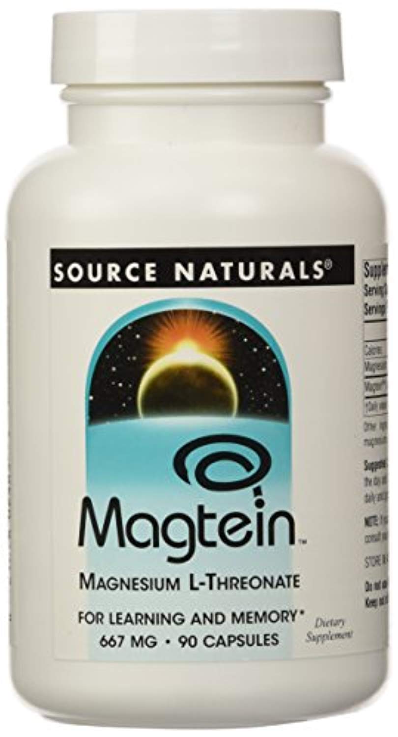 Source Naturals SN2485 Magtein 667mg Magnesium LThreonate 667mg 90