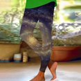 thumbnail image 5 of Endives Women's Legging High Waisted Milky Way Print Stretchy Yoga Legging Workout Pants Casual Daily Wear Purple, 5 of 7