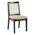 thumbnail image 1 of Walker Edison 17.5" Solid Wood Dining Chair with Inset Back in Black (Set of 2), 1 of 13