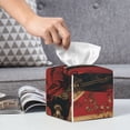 thumbnail image 6 of Sikiie Vintage Rose Scepter Skull Leather Tissue Box Cover Square, tissue box holder - 5.2”x5.2”x5.2”, 6 of 7