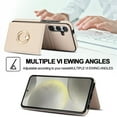 thumbnail image 3 of Allytechgroup Wallet Case Cover for Samsung Galaxy S25, with Ring Holder Cards Slots Premium PU Leather TPU Back Cover Shockproof RFID Blocking Phone Case for Samsung Galaxy S25, White, 3 of 7