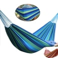 thumbnail image 1 of HEALEEP Outdoor Equipment Portable Canvas Hammock with Relaxing Function 110x31in 1Pcs, 1 of 5