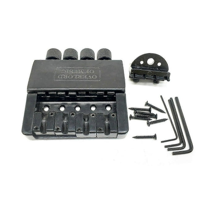 1 Set 4 String Headless Bass Guitar Bridge System Electric Bass Part for Headless Electric Bass Rep
