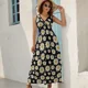thumbnail image 4 of Vestido sin mangas de margaritas blancas y círculos vestidos para mujer Vestido para embarazadas Vestido, 4 of 7