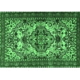 thumbnail image 1 of Ahgly Company Indoor Rectangle Persian Emerald Green Traditional Area Rugs, 7' x 10', 1 of 4