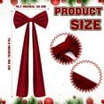 thumbnail image 2 of AHeartcove 6FT Christmas Extra Large Velvet Bows Christmas Tree Topper Decor Giant Xmas Tree Toppers Bows for Home Wreath Wall Backdrop Birthday Wedding Party Decorations(Deep Red), 2 of 6
