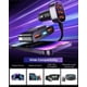 thumbnail image 3 of Adaptador de cargador USB para auto de 5 puertos para múltiples dispositivos, multipuerto de 12 V, adaptador para encendedor de cigarrillos con cable de 5 pies para carga en el asiento trasero (negro, 3 of 5