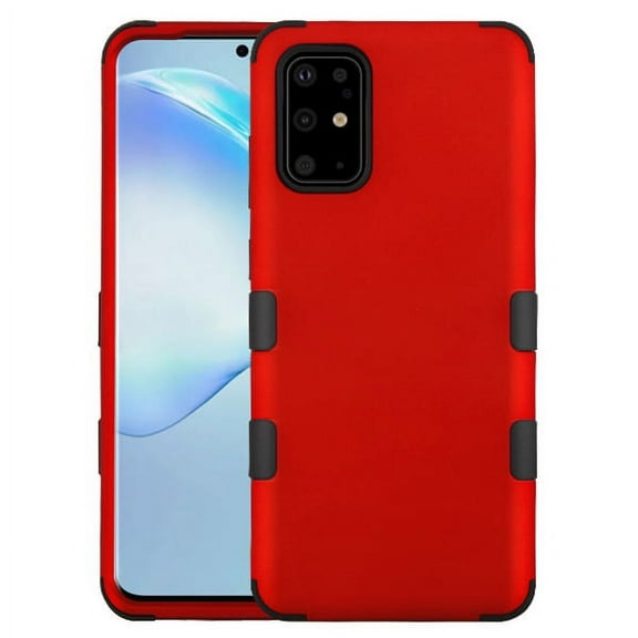 Samsung Galaxy S20 PLUS (6.7") Phone Case 3 in 1 Hybrid Impact Armor Hard PC & Soft TPU Silicone Rubber Heavy Duty Rugged Bumper Shockproof Full Body Frame Protective RED Cover for Samsung Galaxy S20 