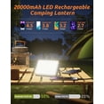 thumbnail image 4 of LED Camping Lantern Rechargeable, 20000mAh Portable Power Bank , IPX5 Waterproof Tent Light for Camping, Fishing, 4 of 5