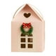 thumbnail image 1 of Caja de regalo de cabaña navideña Contenedor de galletas Adorno de decoración navideña Caja de galletas Rosa, 1 of 9