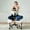 Off-White, variant on Pinmoco Ergonomic Cross Legged Swivel Chair, Adjustable Height and Teddy Fabric, Meditation& ADHD Chair with Back Support, Home and Office, Off White