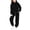 Black, variant on BRGZLK Girls Sweatsuit Sets Fall Clothes 2026 Casual Comfort Solid Color Long Sleeve Hooded Pollover Sweatshirt and Wide Leg Sweatpants Tracksuit Teen Trendy Clothes Orange 8-9 Years