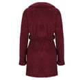 thumbnail image 5 of SELONE Fluffy Robes for Women Plus Size Fleece Towel Robe Lace up Long Sleeve Nightwear with Pockets Lounging Clothes, 5 of 5