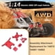 thumbnail image 2 of Ounissouiy Parachoques delantero de piezas de repuesto de Kit de montaje de choque de modificación de coches de control remoto Kits de construcción modelo Rojo Ounissouiy FN010384-01B, 2 of 6