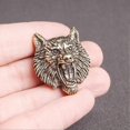 thumbnail image 2 of 2 Pcs Blazer Buttons Wolf Head Buckle Craft Purses Rivet Belt Rivets Binding Screws Rivet, 2 of 3