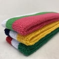 thumbnail image 5 of Couver Triple Color White Striped Sports Head Sweatband Light Orange White Navy 3 Pack, 5 of 6