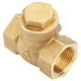 thumbnail image 3 of Piezas de válvula de retención de latón de válvula de retención oscilante de rosca hembra unidireccional de latón dorado (DN20), 3 of 7