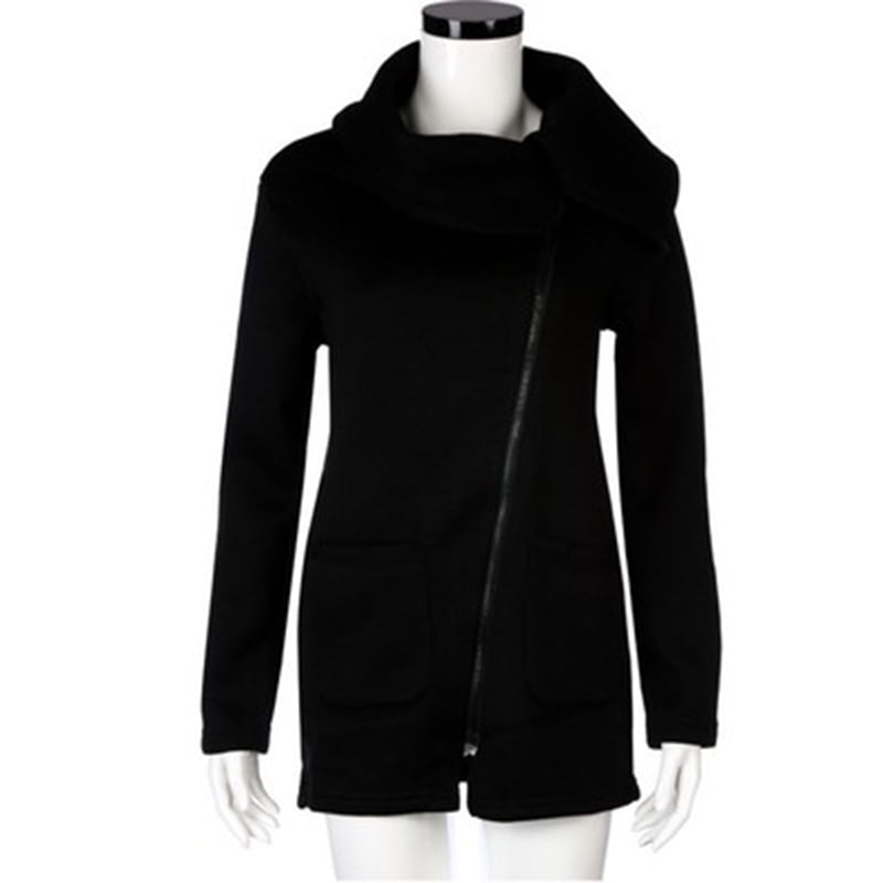 oblique zipper jacket