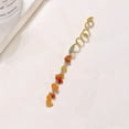 thumbnail image 2 of Yoyauz Colorful Natural Stone Pendant Hair Ornament Braided Jewelry Long Hair Lock Accessories Alloy Spiral Coil Hair Clip Metal Hair Pin Decoration Women's Jewelry Hair Ring Braided Hair Accessories, 2 of 7
